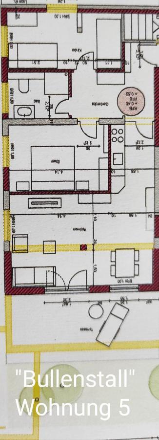 Ferienwohnung Zum Scheunenhof - Scheune Ichenhausen Exterior foto